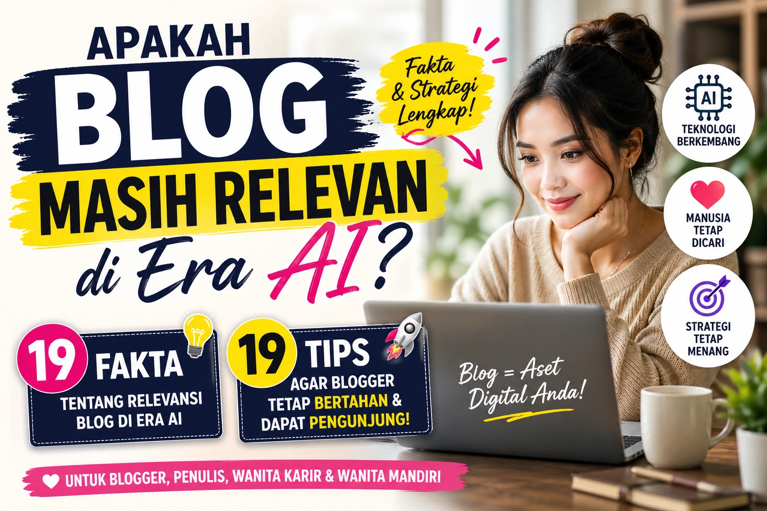 Apakah Blog Masih Relevan di Era AI? 19 Fakta & 19 Tips Blogger Bertahan