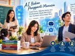 AI, guru, wanita karier dan profesional muda di era kerja baru